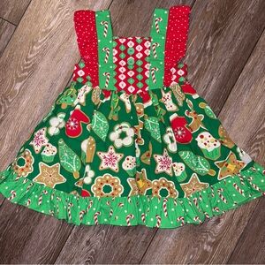 Eleanor Rose Girls Christmas Gingerbread Dress NWOT